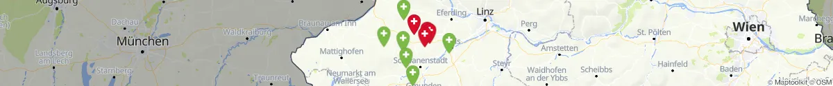 Map view for Pharmacies emergency services nearby Aistersheim (Grieskirchen, Oberösterreich)